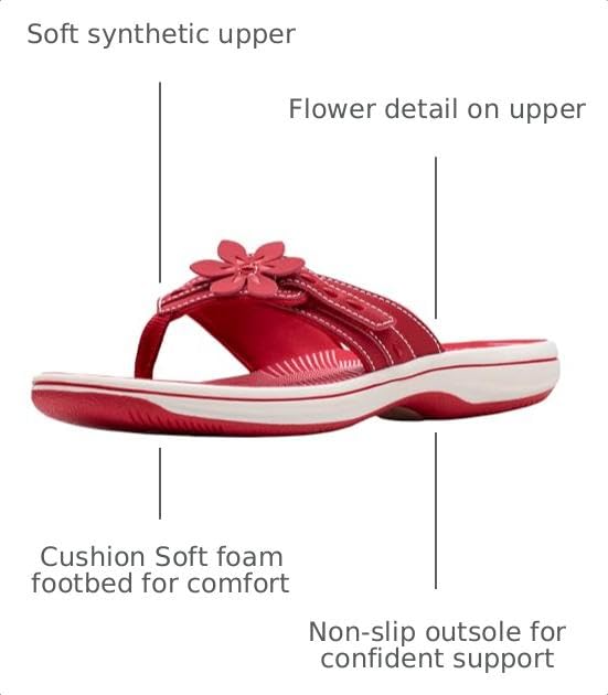 Image of Clarks Women's Breeze Opal Cloudsteppers Flip-Flop