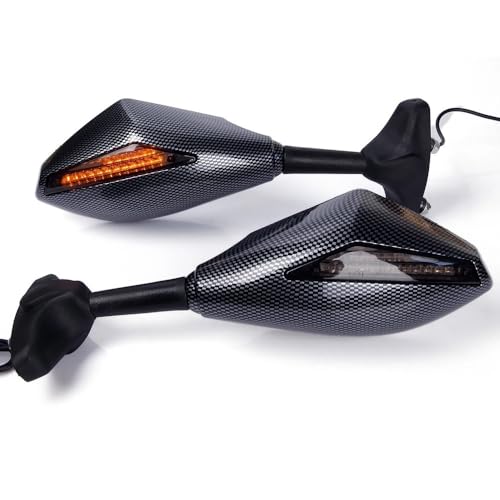 Rétroviseurs moto avec clignotants LED intégrés pour CBR600RR et 1000RR