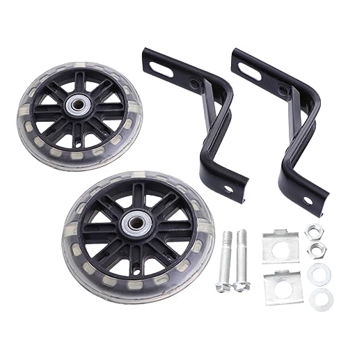Toyvian 2 Piezas Bicicleta Con Rueda De Entrenamiento Ciclismo Silenciar Bicicleta Soporte Rueda Auxiliar Ruedas De Entrenamiento Estabilizadores Apoyo Ruedas De Bicicleta Negro