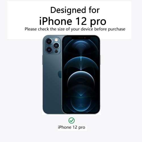 Image of for iPhone 12 pro Case [Compatible with Magsafe]Translucent Matte Phone Cover, [10 FT Military Grade Drop Protection] Slim Durable Shockproof Protective Bumper (Black Magnetic, iPhone 12 pro)