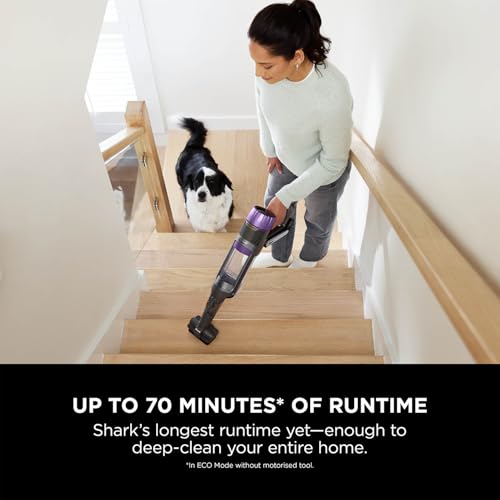 Image of Shark PowerDetect IP3251INT | Cordless Stick Vacuum with Auto-Charging and Auto Empty Dock | No Manual Emptying Upto 45 Days | 380W, 70 min runtime | Forward & Reverse Cleaning | Anti-Hair Wrap