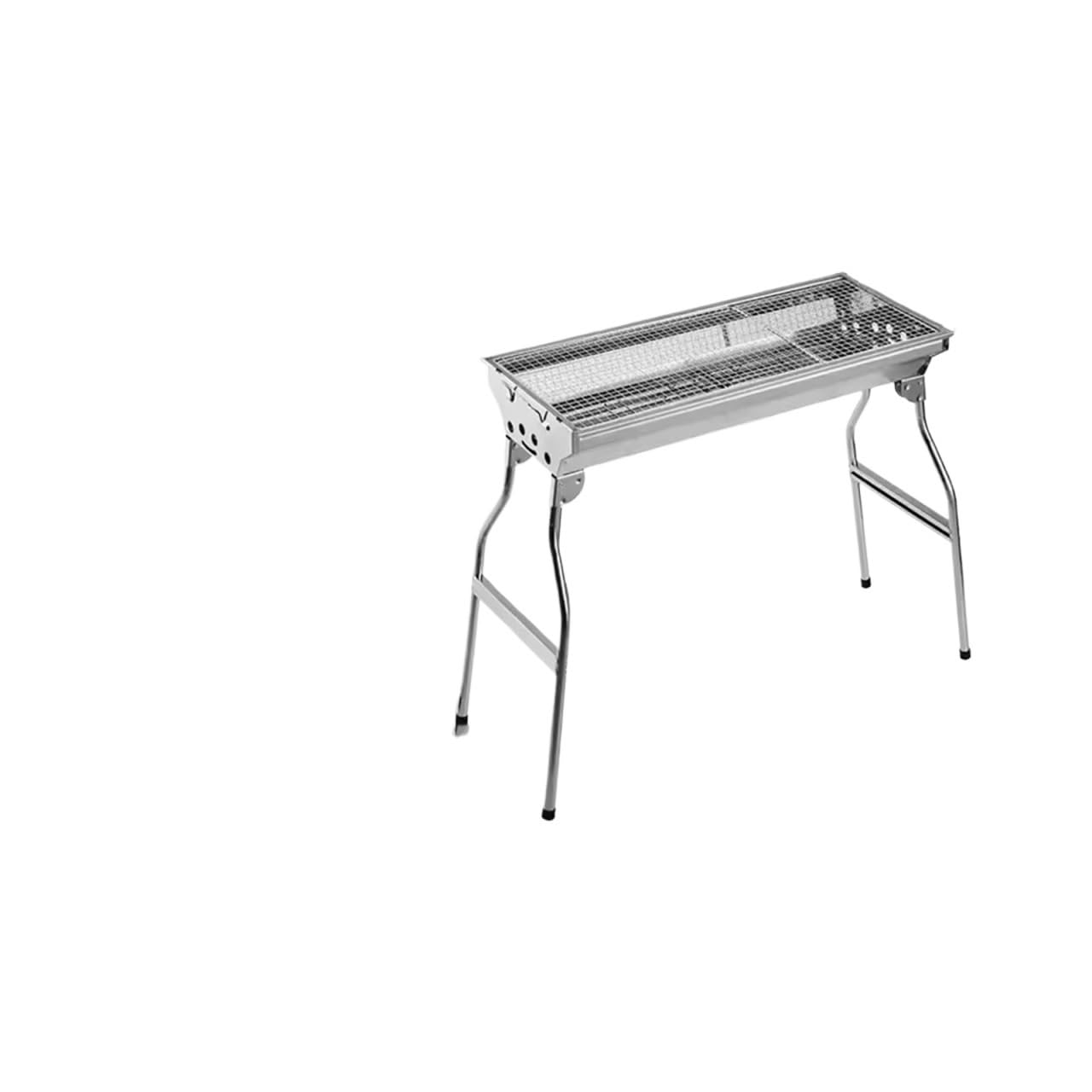 Barbacoa de jardín plegable para cocinar con carbón en exteriores
