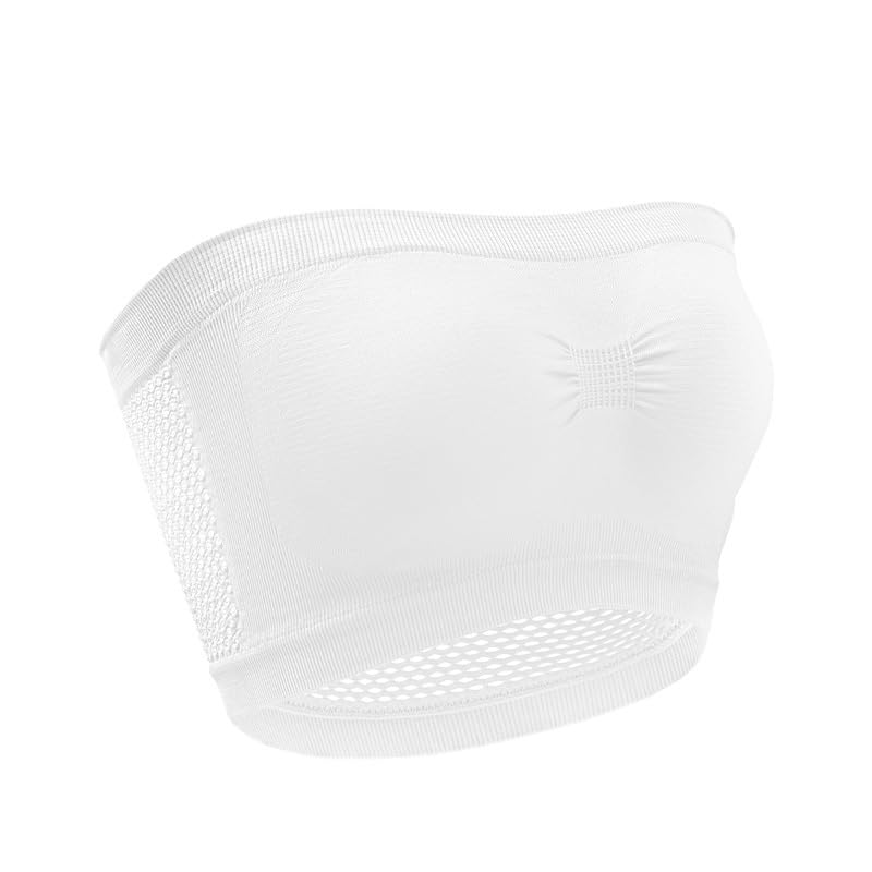 Tube Top Strapless Seamless Wireless Bandeau Bra for Women with Stylish Back Design-image-41