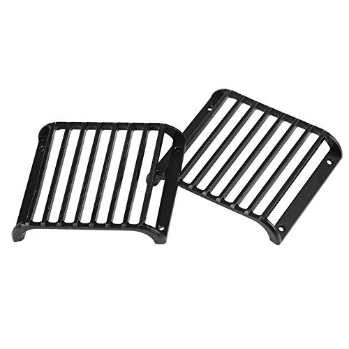 Preisvergleich Produktbild 2 Stücke Metall Frontlampe Lichtschutzgitter, Scheinwerfer Abdeckung Schutzgitter Schutz für Traxxas TRX-4 1 / 10 Skala RC Crawler Klettern Auto
