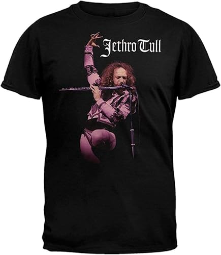 Jethro Tull Flute Mens T Shirt in Black X-Small