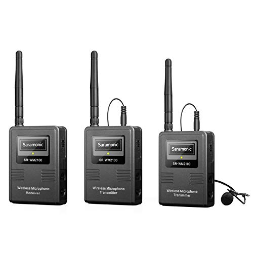 Saramonic 2-Person Camera-Mountable 2.4GHz Wireless Lavalier System for Cameras and Mobile Devices with Headphone Output (SR-WM2100) - Thumbnail 5