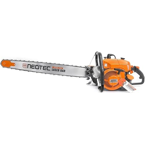 NEOTEC NS8105 36 inch 105cc Gas ChainSaw with Guide Bar Chain 6.5HP 4.8KW 2-Cycle Power Head Power Chain Saw Gasoline Chainsaws All Parts Compatible with G070 070 090