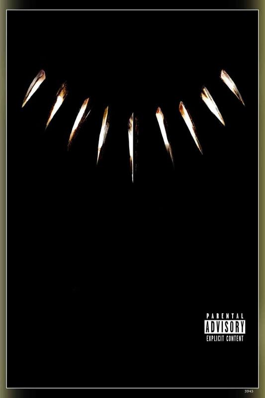 ‼️Kendrick Lamar Black Panther the album POSTERDADDY Kendrick Lamar 'Black Panther' Album Cover Poster