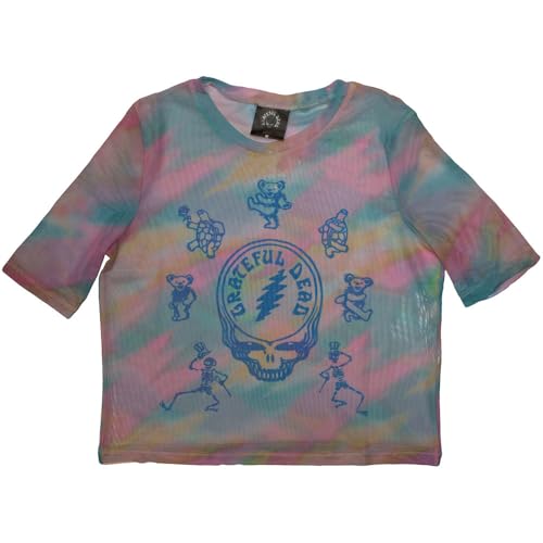 Crop top Grateful Dead anti-chaleur en maille respirante