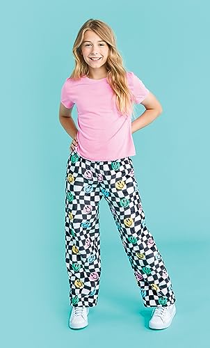 Image of iscream Big Girls Silky Soft Bold Print Plush Fleece Pants - Bold and Bright Collection