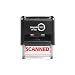Imprint 360 AS-IMP1018 - Scanned w/Signature Line, Heavy Duty Commerical Quality Self-Inking Rubber Stamp, Red Ink, 9/16" x 1-1/2" Impression Size, Laser Engraved for Clean, Precise Imprints
