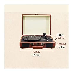Record Player Turntable Wireless Portable Phonograph with Built in Stereo Speakers 3-Speed Belt-Drive Turntable Record Player with Speakers - Les Beatles, Paul McCartney, John Lennon, RIngo Starr, George Harrison Record Player Turntable Wireless Portable Phonograph with Built in Stereo Speakers 3-Speed Belt-Drive Turntable Record Player with Speakers – Image 2