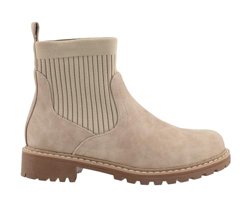 Corkys Footwear Womens Cabin Fever Bootie - Featuring a Sock Top Upper, A Lug Outsole with a 1-Inch Heel, Comfortable and Cushioned Insoles For All-Day Wear2