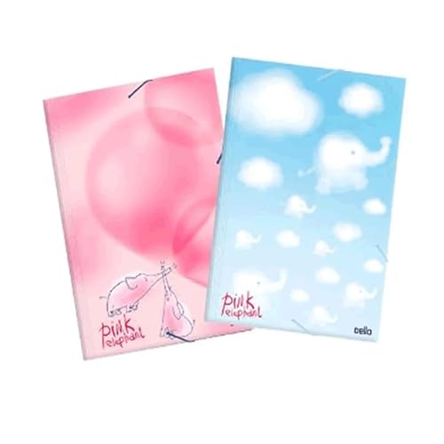 PASTA ABA ELASTICO OFICIO PINK ELEPHANT SORTIDO 0216.SPE.0030