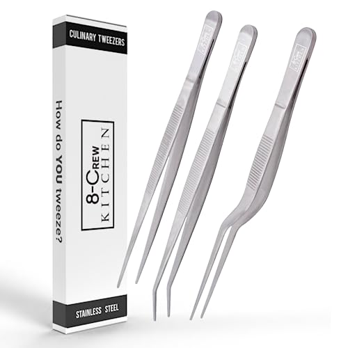 8-CREW 6-Inch Chef Precision Tweezers