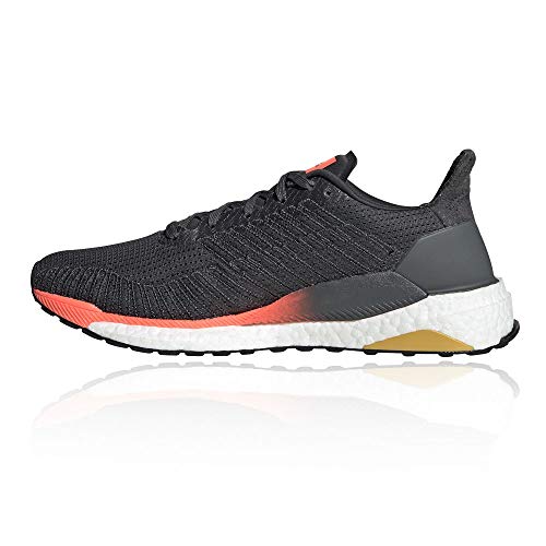 Image of adidas Men's Solar Boost 19 M Running Shoe, Grey Six Core Black Signal Coral, 12 UK