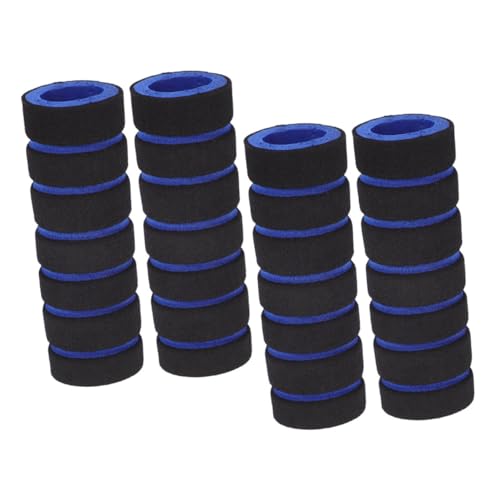 Mipcase Kayak Paddle Grip Sleeves 4pcs Black Sponge Covers for Comfort Antislip Easy Installation