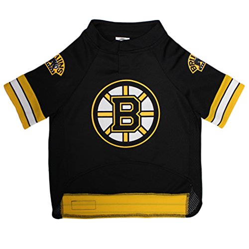 Image of NHL Boston Bruins Jersey for Dogs & Cats, X-Small. - Let Your Pet be a Real NHL Fan!
