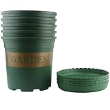 Ogrmar 5PCS 3 Gallon Durable Nursery Pot/Garden Planter Pots/Nursery Plant Container with 5PCS Pallet (3 Gallon)