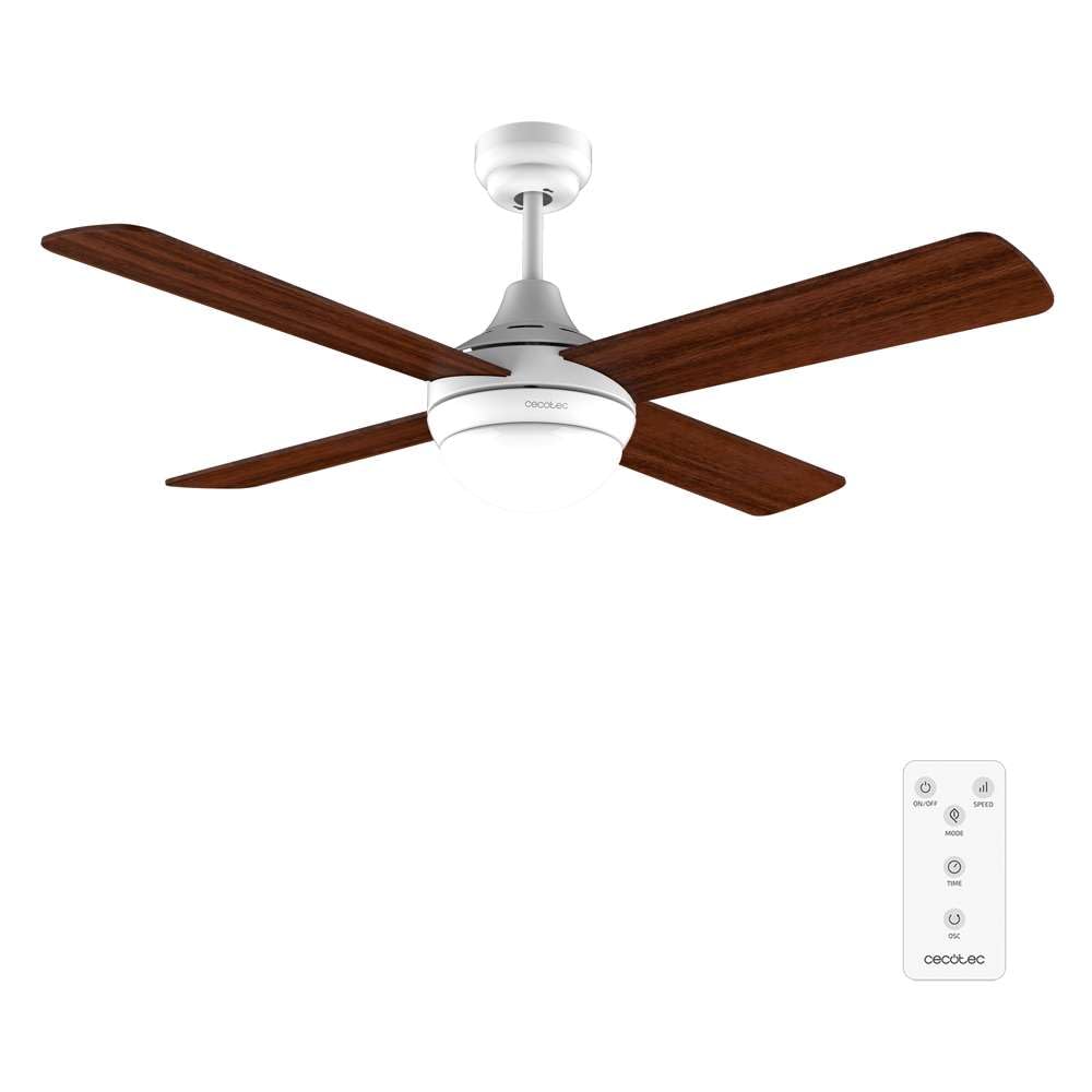 Cecotec Deckenventilator EnergySilence Aero 4250 DC Fresh. 40 W, DC-Motor, Durchmesser 42 Zoll mit 4 umkehrbaren Flügeln, LED-Licht, Fernbedienung, Timer, 6 Geschwindigkeiten Cecotec Deckenventilator EnergySilence Aero 4250 DC Fresh. 40 W, DC-Motor, Durchmesser 42 Zoll mit 4 umkehrbaren Flügeln, LED-Licht, Fernbedienung, Timer, 6 Geschwindigkeiten