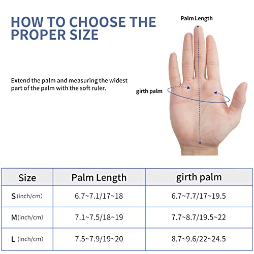 image for Andake Running Gloves Winter Warm Gloves with Reflective Convertible M