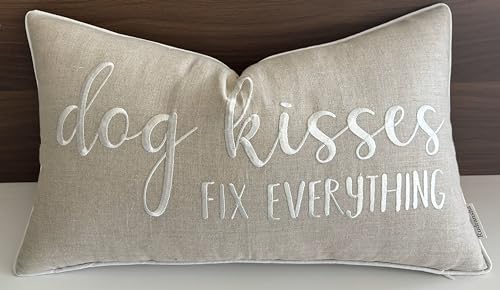 Rudransha 12x20 Dog Kisses Lumbar Pillow Cover