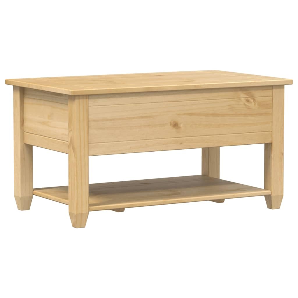 vidaXL Stolik kawowy z szufladami Corona, 85x50x45 cm, drewno sosnowe