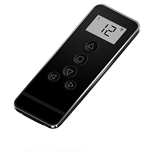 Rollerhouse 15 Channel Remote Controller RF 433.92 Remote Control for Motorized Windows Shades and Blinds,Black