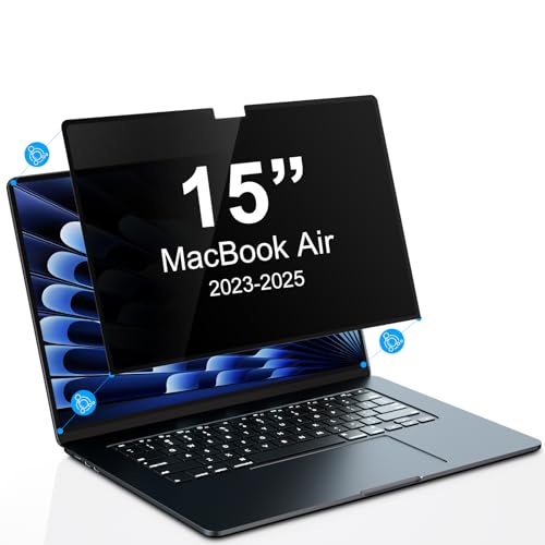 Protector de pantalla de privacidad para MacBook Air 15 con chip M3 M2 antireflejos