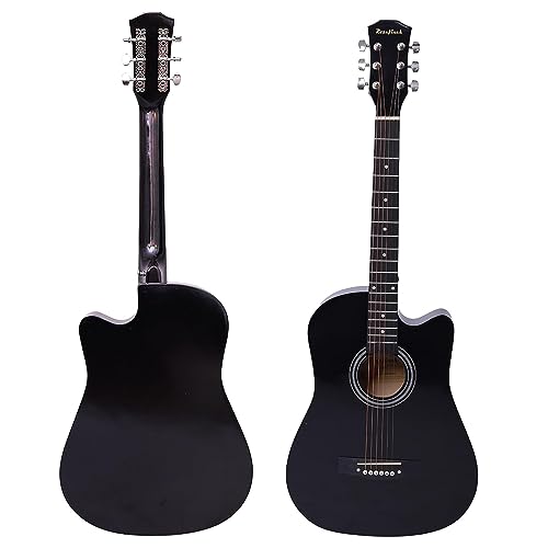 Rosefinch Guitare acoustique 3/4 Cordes en acier 96,5 cm Folk Cutaway Guitare en bois pour débutants adultes et enfants débutants Kit de guitare avec sac d’accordeur, capodastre et enrouleur de cordes - Les Beatles, Paul McCartney, John Lennon, RIngo Starr, George Harrison Rosefinch Guitare acoustique 3/4 Cordes en acier 96,5 cm Folk Cutaway Guitare en bois pour débutants adultes et enfants débutants Kit de guitare avec sac d'accordeur, capodastre et enrouleur de cordes – Image 3