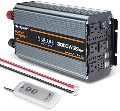 Cummins 4,000W Power Inverter, 12V To 110V, 4 AC Outlets, 2 USB Ports At Tractor Supply Co