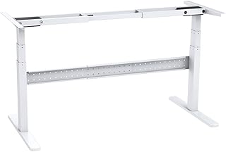 HFTEK - Scrivania elettrica Regolabile in Altezza - Tavolo di Lavoro Regolabile elettricamente - con Controller di preselezione di Memoria FA102EAW