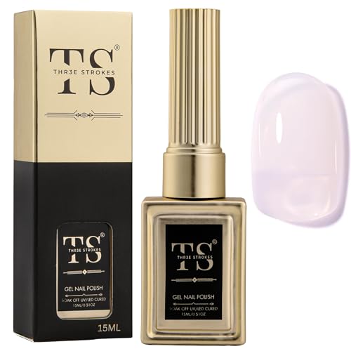 Image of THR3E STROKES Professional UV Gel Nail Polish, HEMA-FREE Lasts Upto 21 Days, Super Glossy Finish, Non-Chipping, Non-Smudging, Quick Drying Nail Polish,15 ml (55, 15ML)