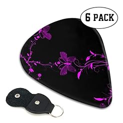 Purple and Butterfly Lot de 6 médiators pour guitare acoustique, guitare électrique, basse, ukulélé – fins, moyens et… - Les Beatles, Paul McCartney, John Lennon, RIngo Starr, George Harrison Purple and Butterfly Lot de 6 médiators pour guitare acoustique, guitare électrique, basse, ukulélé – fins, moyens et… – Image 2