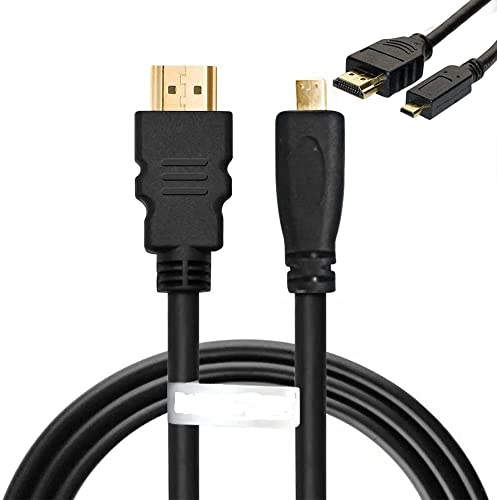 DHERIGTECH 3M GOLD PLATED HIGH SPEED MICRO HDMI CABLE FOR CAMERA Nikon CoolPix B500.