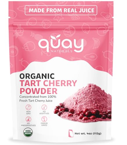 Quay Naturals Organic Tart Cherry Powder, 4oz | Made from