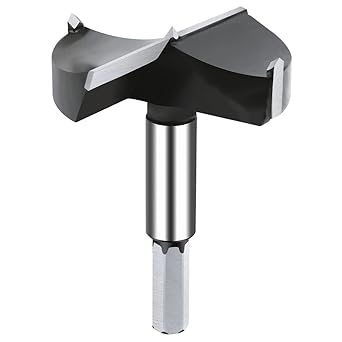 NICAVKIT 2-11/16 Inch Carbide Forstner Drill Bit, Carbide Tipped Forstner Bit for Hard Wood, Wood Drilling Bit Woodworking Hinge Cutter Tool Kits for Wood Plywood Plastic