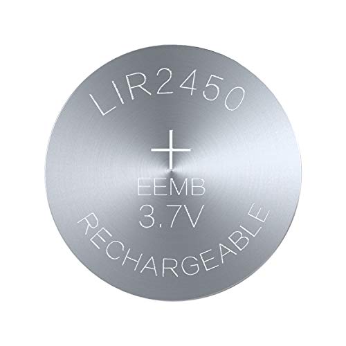 Eemb 5Pcs Lir2450 Rechargeable Battery 3.7V Lithium-Ion Coin Button Cell Batteries 120Mah #TOP7