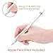 Fintie 2 Pack Silicone Grip Holders Compatible with Apple Pencil Pro, Apple Pencil (USB-C / 1st / 2nd Generation), Ergonomics Protective Skin Sleeve Case Accessories, White