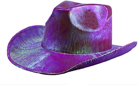 Arsimus Metallic Cowboy Hat (Fuchsia)