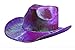 Arsimus Metallic Cowboy Hat (Fuchsia)