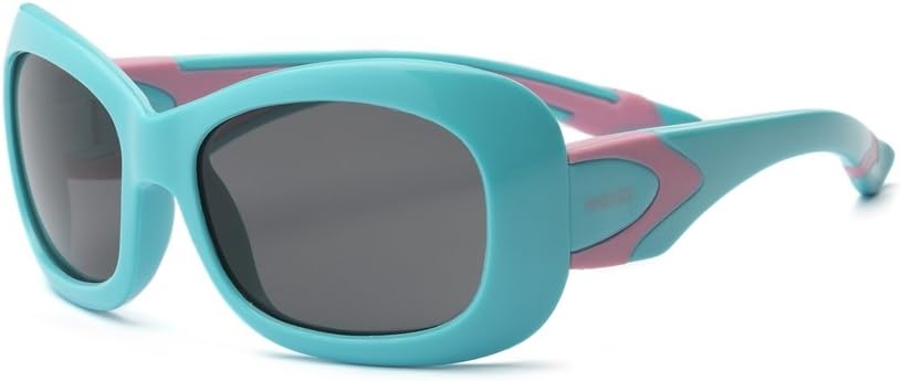Real Kids Shades Breeze Flex Fit with Polycarbonate Sunglasses (Lens 4 Plus, Aqua/Pink)