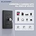 ELEGRP USB Charger Wall Outlet, USB Receptacle with Type A & Type C USB Ports, 15 Amp Duplex Tamper Resistant Receptacle Plug NEMA 5-15R, Wall Plate Included, UL Listed (10 Pack, Matte Black)