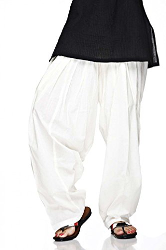 Pantalon Patiala Salwar de qualité supérieure 100 % coton uni kameez