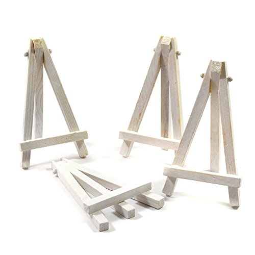 Frau WunderVoll® 10 Vintage MINI STAFFELEIEN, Mini Staffelei, Hochzeit,...