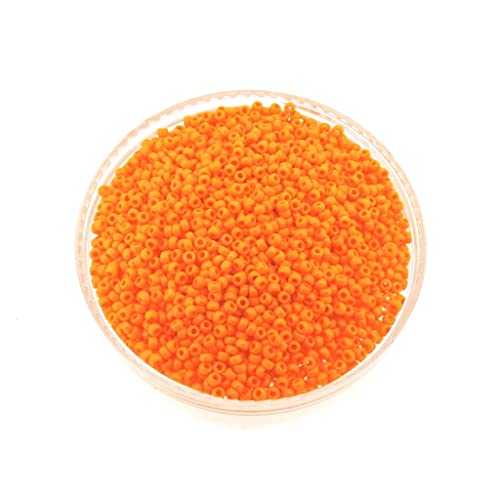 Light Orange Opaque Miyuki 11/0 rocailles Glass Seed Beads 24 Grams