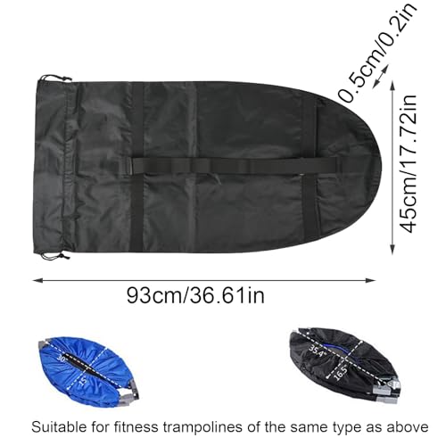 Sac de rangement pour trampoline pliable anti-poussière avec sangle - 5