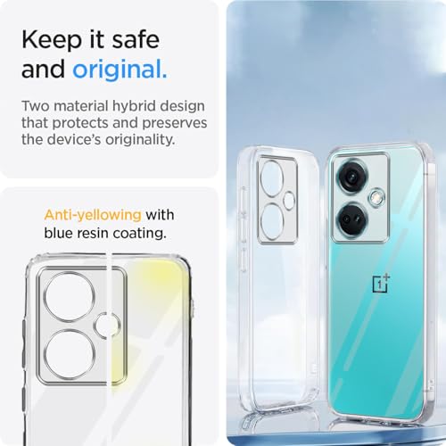 Image of Jkobi Back Cover for OnePlus Nord CE 3 (Silicone Clear Shockproof Case with Camera Protection | Soft and Flexible | Transparent)