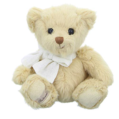 Preisvergleich Produktbild Bukowski Teddybär Little Teddy Hellbraun mit Schleife 15 cm Plüschteddybär