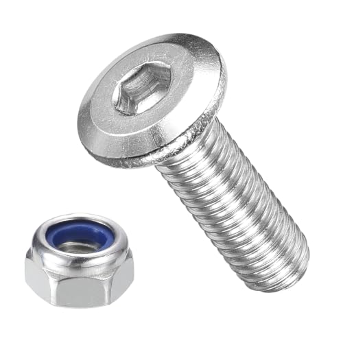 METALLIXITY Flat Head Hex Socket Cap Screws M5-0.8x16 60Pcs 304 SS